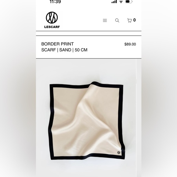 LeScarf Border Print Scarf - Picture 1 of 5